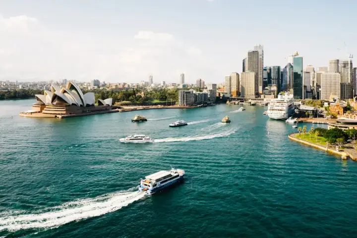 Sydney Opera House at golden hour