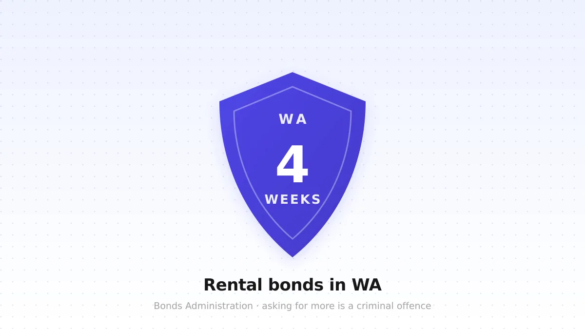A shield badge reading WA, 4 weeks